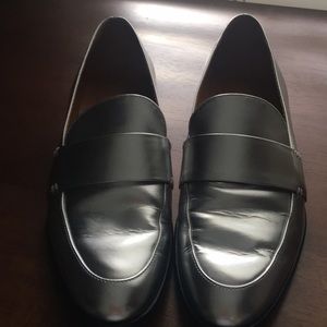 Silver loafers